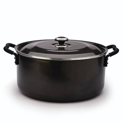 تصویر  قابلمه گرانیتا زرساب قطر ۵۰ سانت با درب فلزی