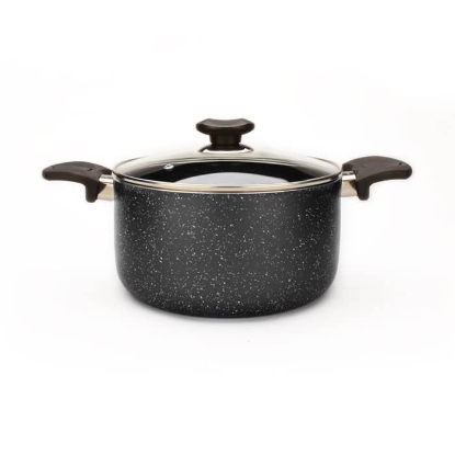 تصویر  قابلمه گرانیت زرساب مدل ویولت  سایز 24