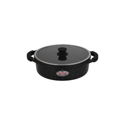 تصویر  قابلمه کوتاه گرانیت زرساب مدل مونارک سایز ۲۰