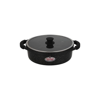 تصویر  قابلمه کوتاه گرانیت زرساب مدل مونارک سایز ۲۴